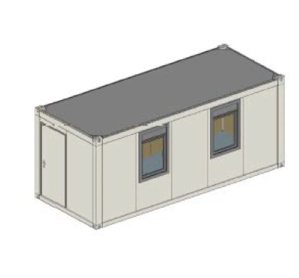 Container Birou 20′ cu Sas de Intrare