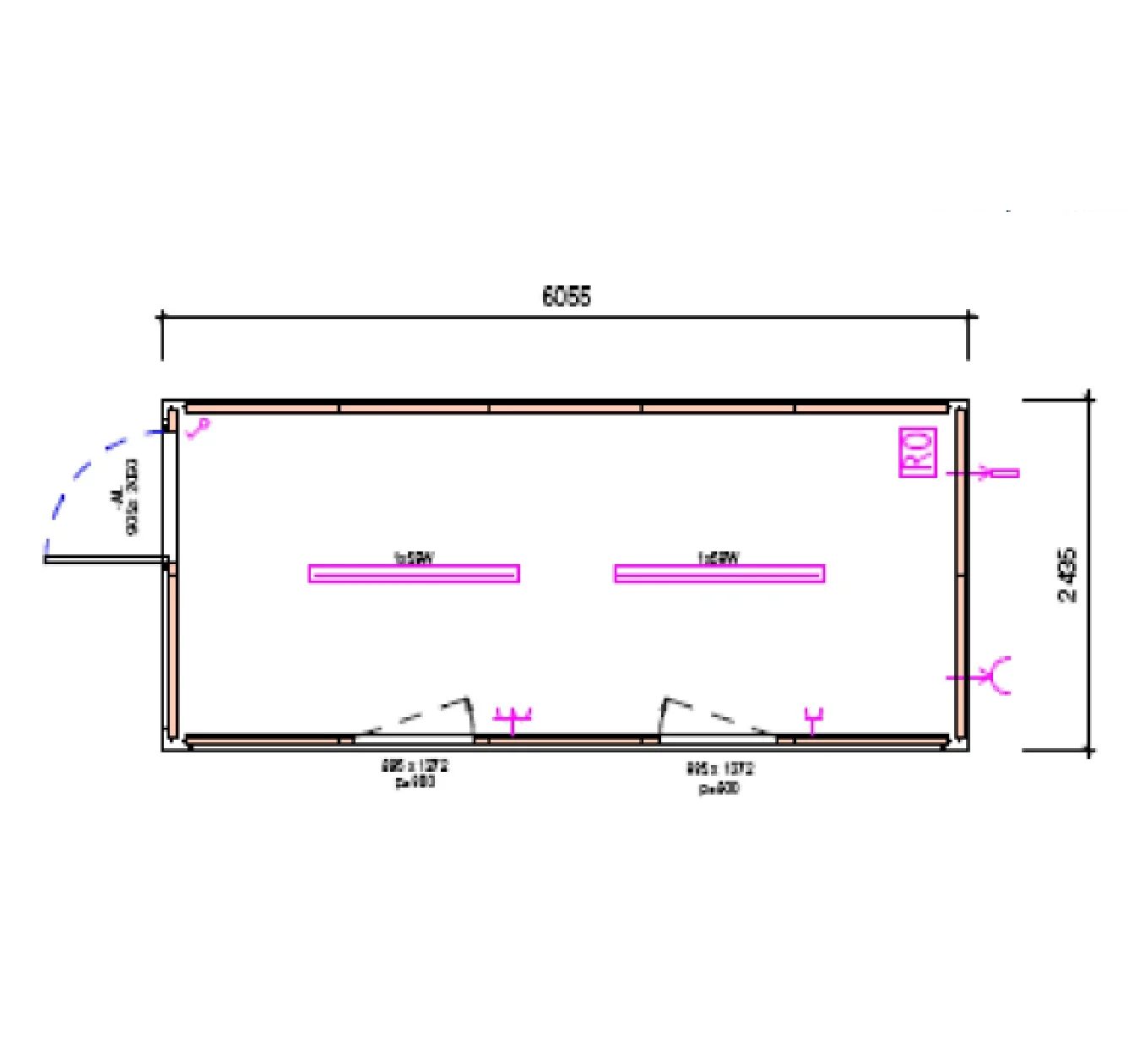 Container modular standard de 20′ (6m)