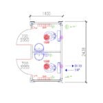 5' Double Cabin Toilet Container