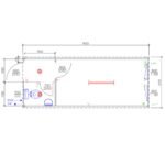 20' Office Container with WC cabin and Vestibule