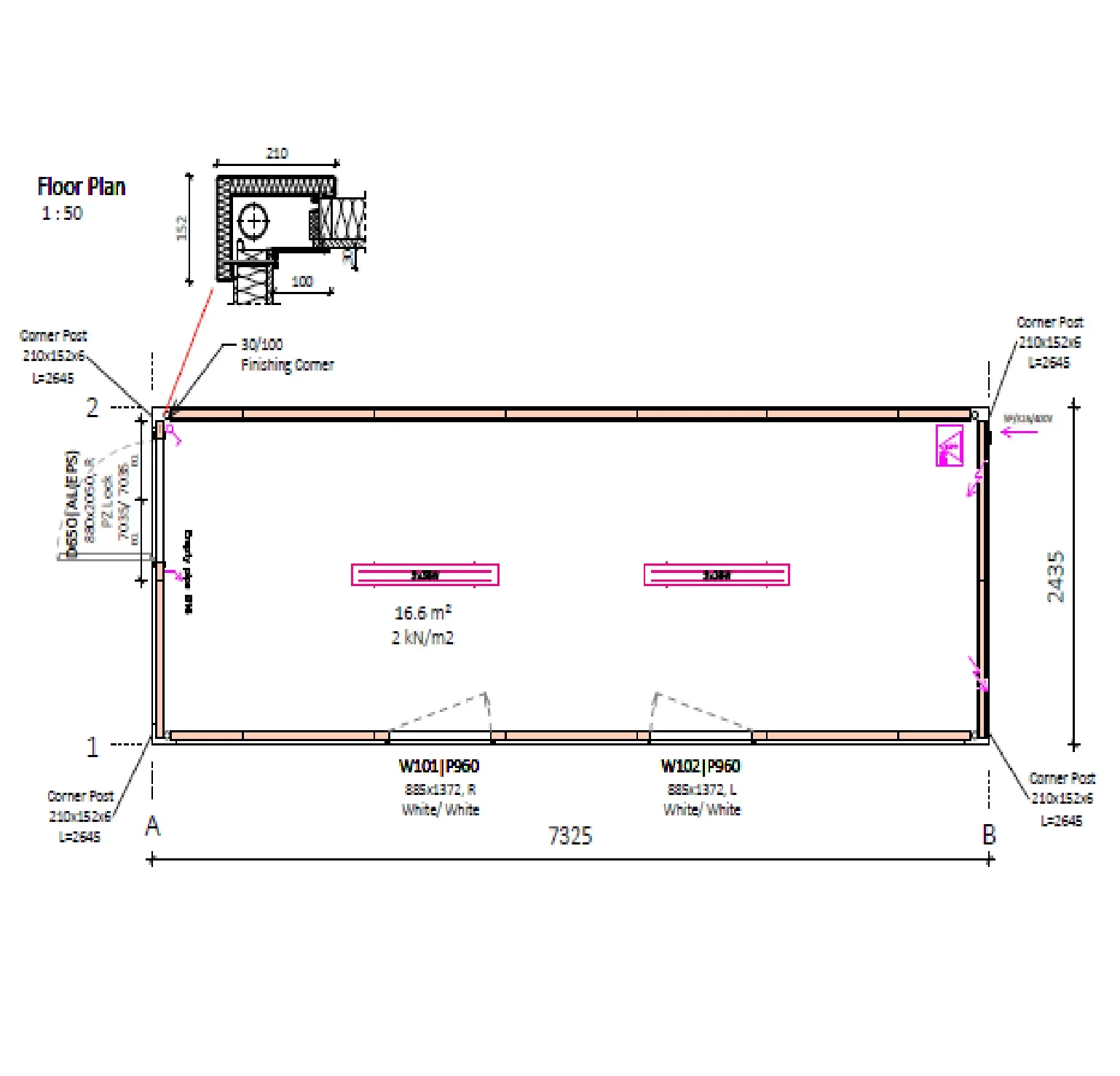Container Modul Birou Coridor 24′